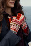 Seasalt Mabyn Mittens in Scillia Aran Multi