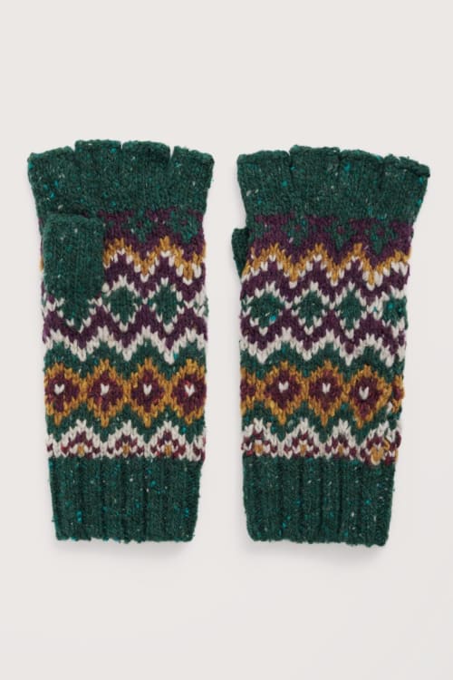 Seasalt Day Moon Mittens in Modernist Dark Wreckage Multi