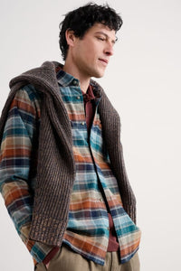Seasalt Men's Fathomer Shirt in Root Cellar Light Wade