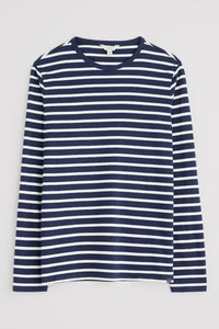 Seasalt Men's Sailor Shirt in Breton Maritime Chalk