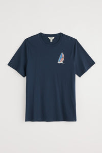 Seasalt Men's Loggerhead T-Shirt-Linear Yacht Maritime