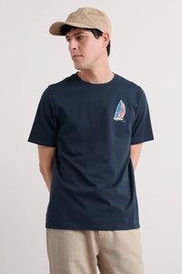 Seasalt Men's Loggerhead T-Shirt-Linear Yacht Maritime