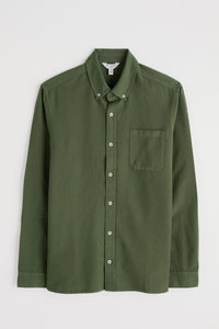 Seasalt Men's Jenken Garment Dyed Oxford Shirt in Hosta