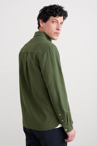 Seasalt Men's Jenken Garment Dyed Oxford Shirt in Hosta