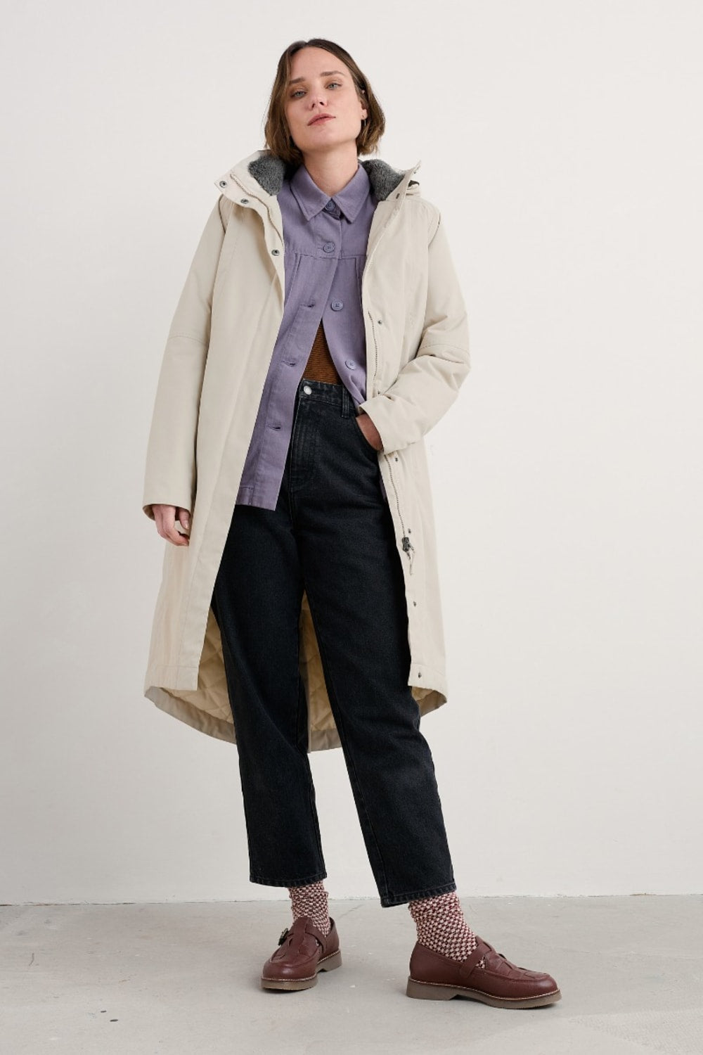 Janelle Waterproof Coat in Aran