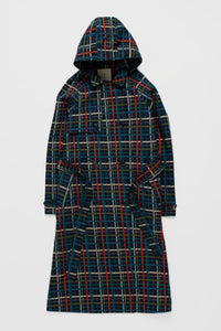 Penweathers Waterproof Trench Coat in Sketched Check Maritime