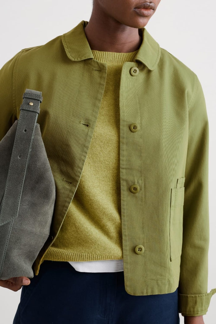 Seasalt Coombe Lane Cotton Jacket in Aloe