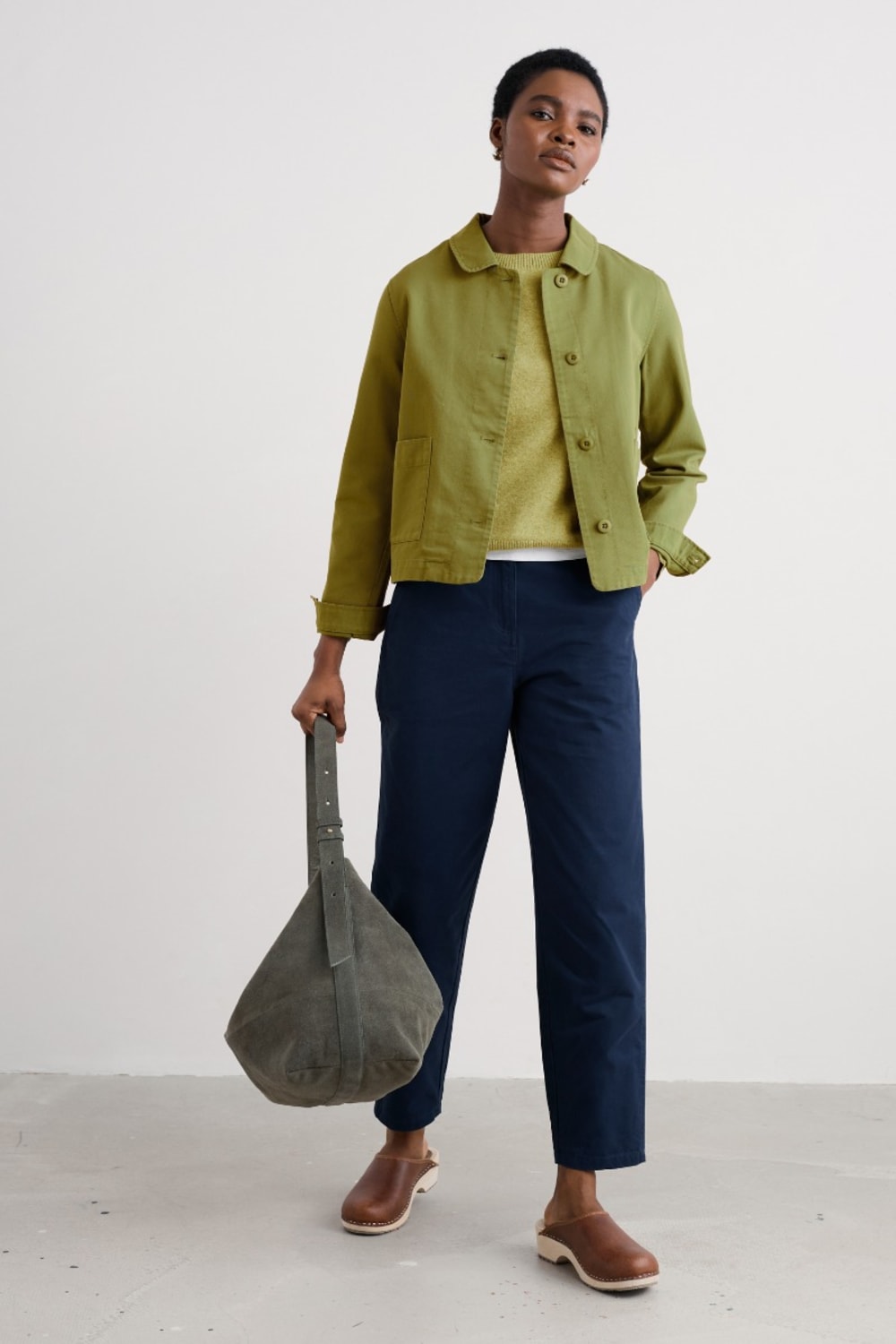 Seasalt Coombe Lane Cotton Jacket in Aloe