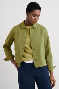 Seasalt Coombe Lane Cotton Jacket in Aloe