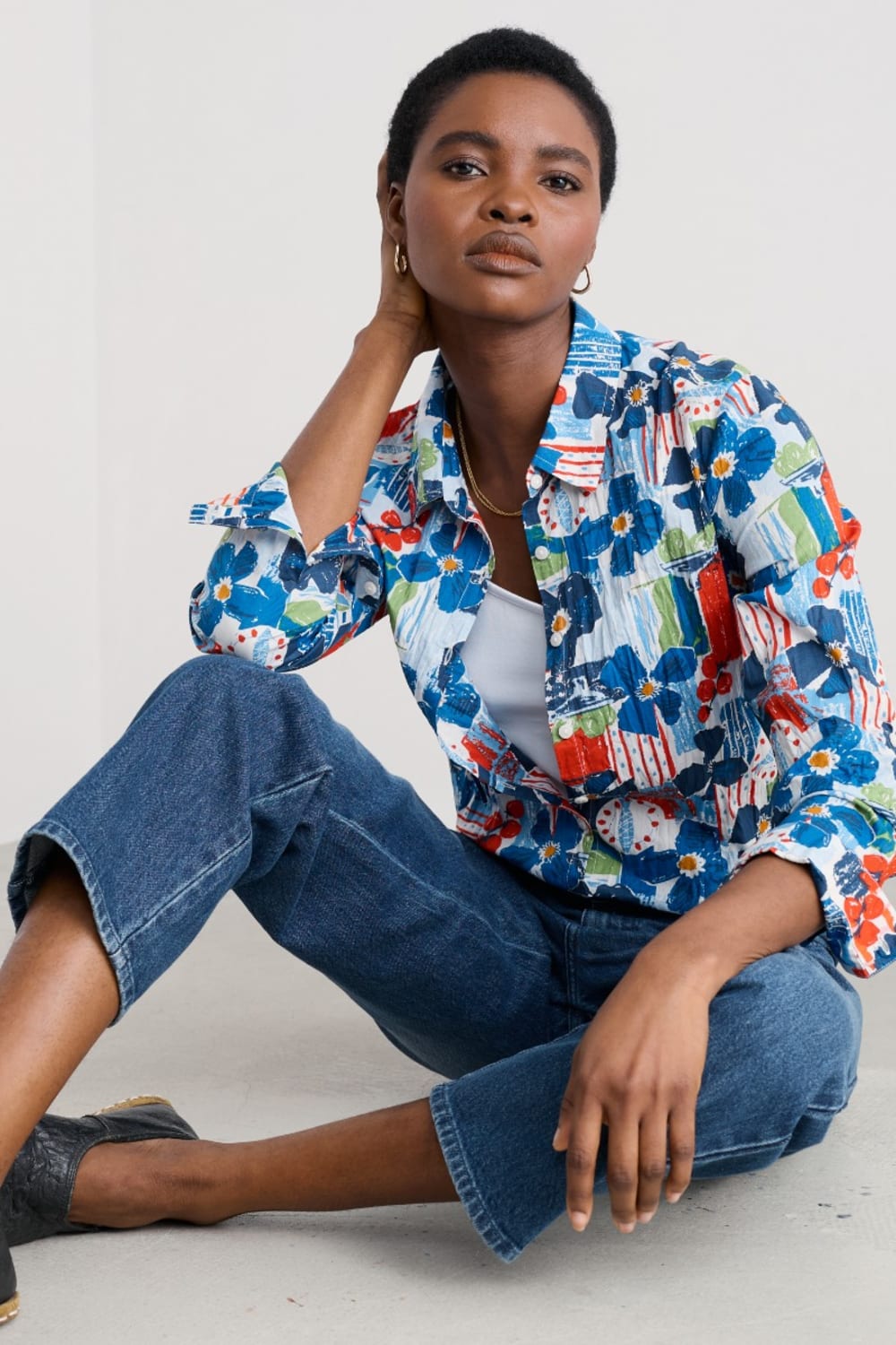 Seasalt Larissa Shirt Table Sketch Chalk