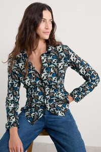 Seasalt Larissa Shirt in Swooping Birds Onyx