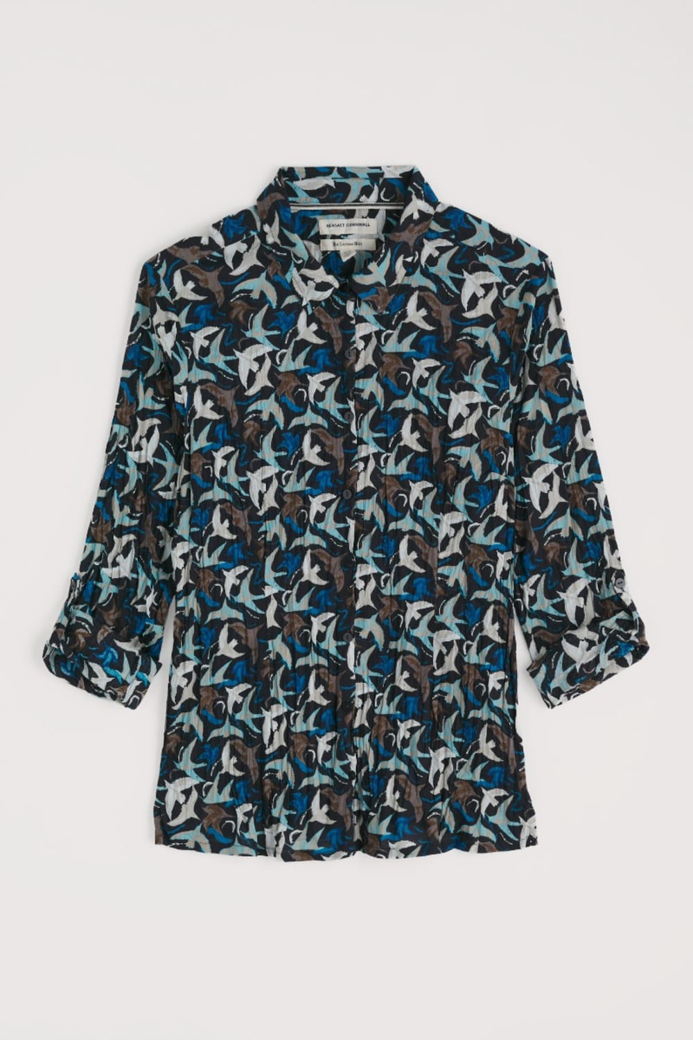 Seasalt Larissa Shirt in Swooping Birds Onyx