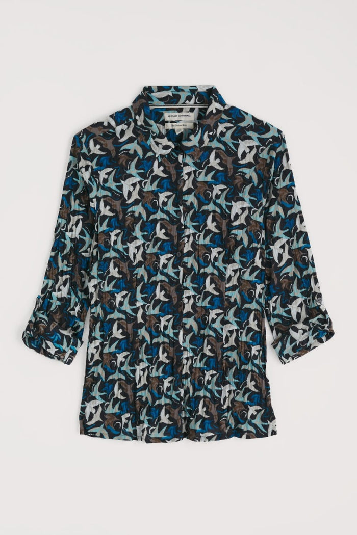 Seasalt Larissa Shirt in Swooping Birds Onyx