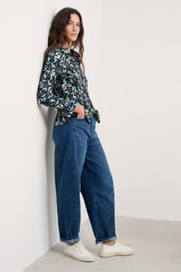 Seasalt Larissa Shirt in Swooping Birds Onyx