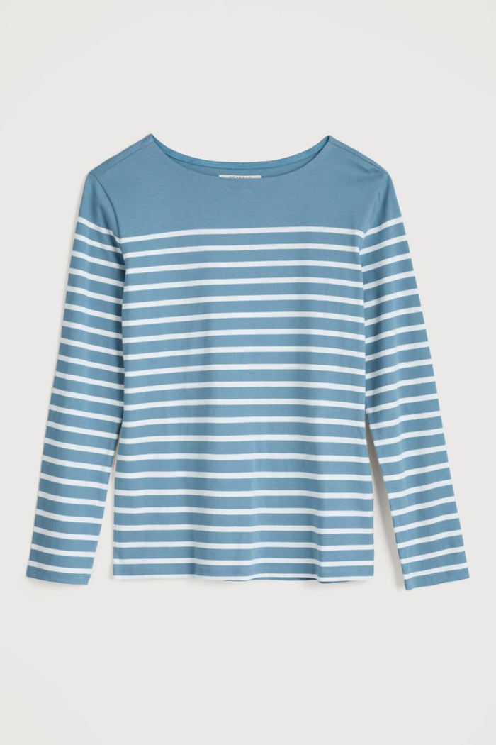 Seasalt Sailor Top in Falmouth Breton Horizon Chalk