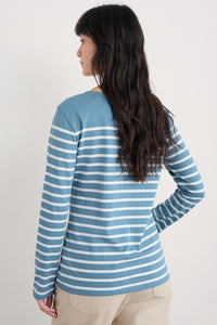 Seasalt Sailor Top in Falmouth Breton Horizon Chalk