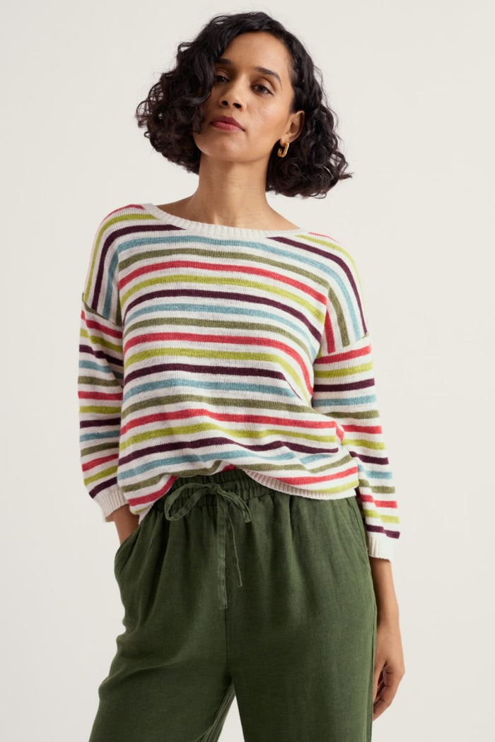 Seasalt Knavock Jumper in Mini Cornish Carnelian Multi