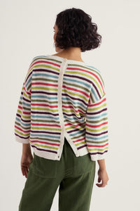 Seasalt Knavock Jumper in Mini Cornish Carnelian Multi