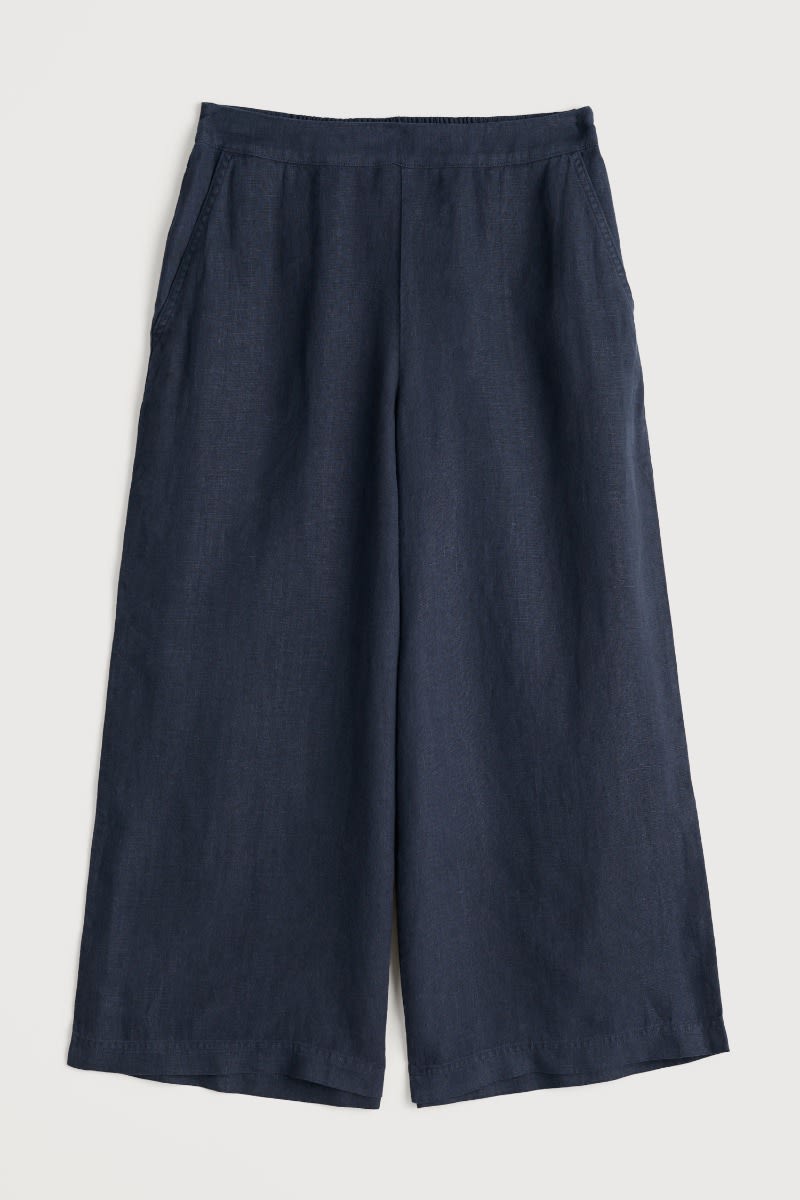 Merrivale Linen Culottes - Maritime