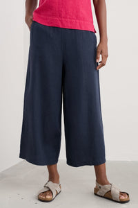 Merrivale Linen Culottes - Maritime