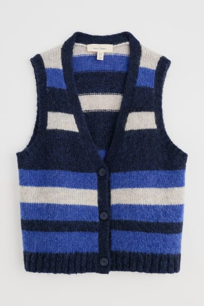 Seasalt Painter Vest Ryhthm Ink Mix