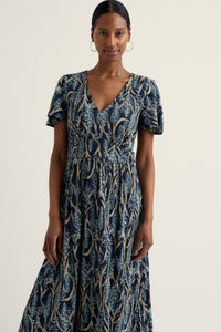 Seasalt Chateaux Dress in Red Hot Poker Maritime