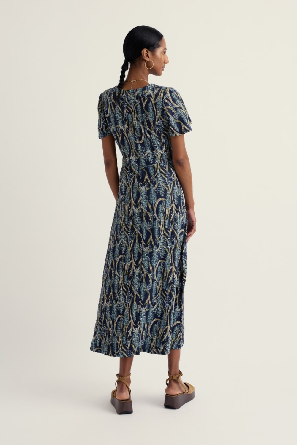 Seasalt Chateaux Dress in Red Hot Poker Maritime