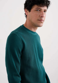 Seasalt Men's Jackline Long Sleeve Waffle Top in Kingfisher