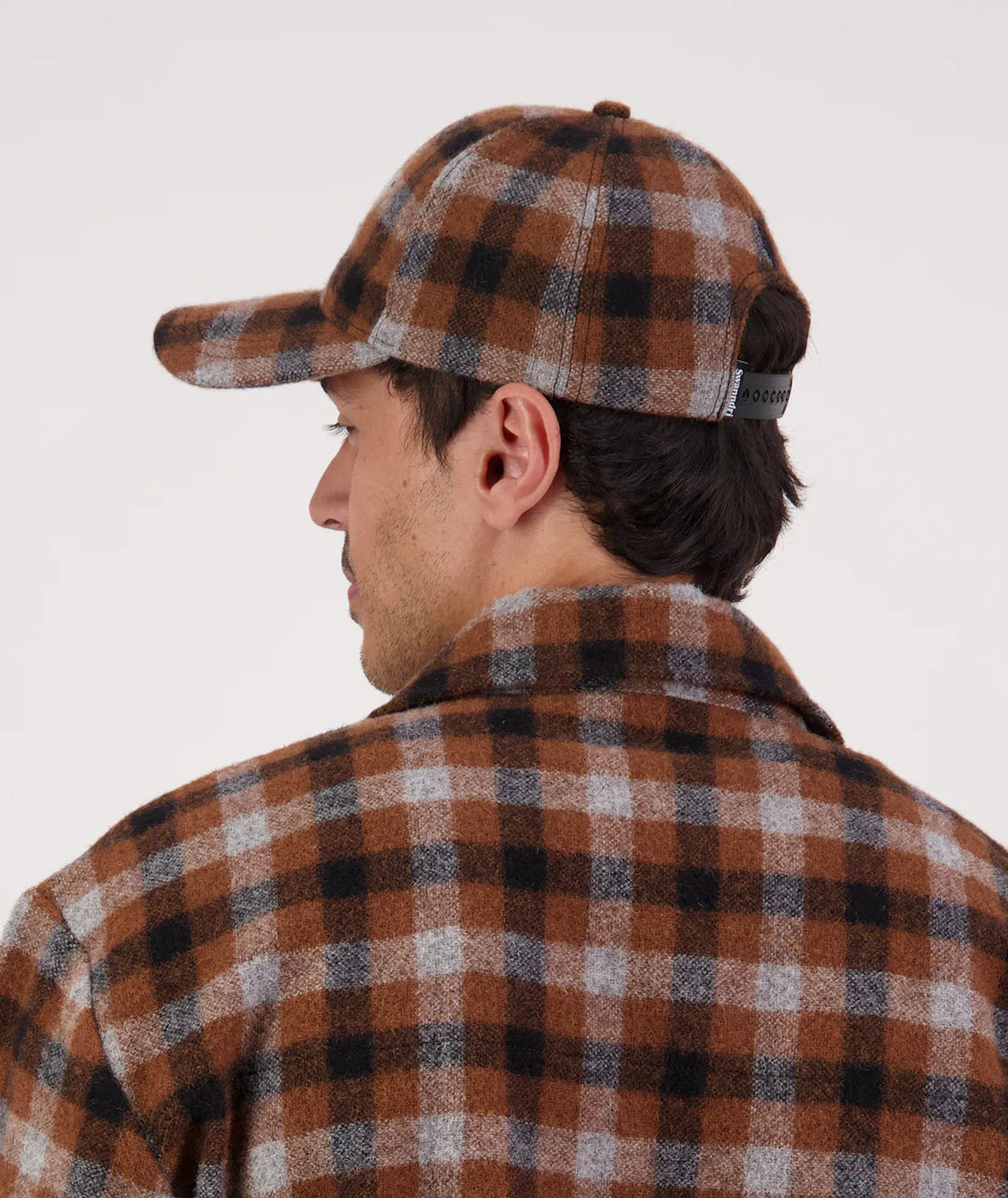The Swanni Wool Baseball Cap in Teddington Check