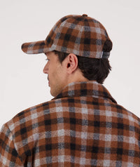 The Swanni Wool Baseball Cap in Teddington Check