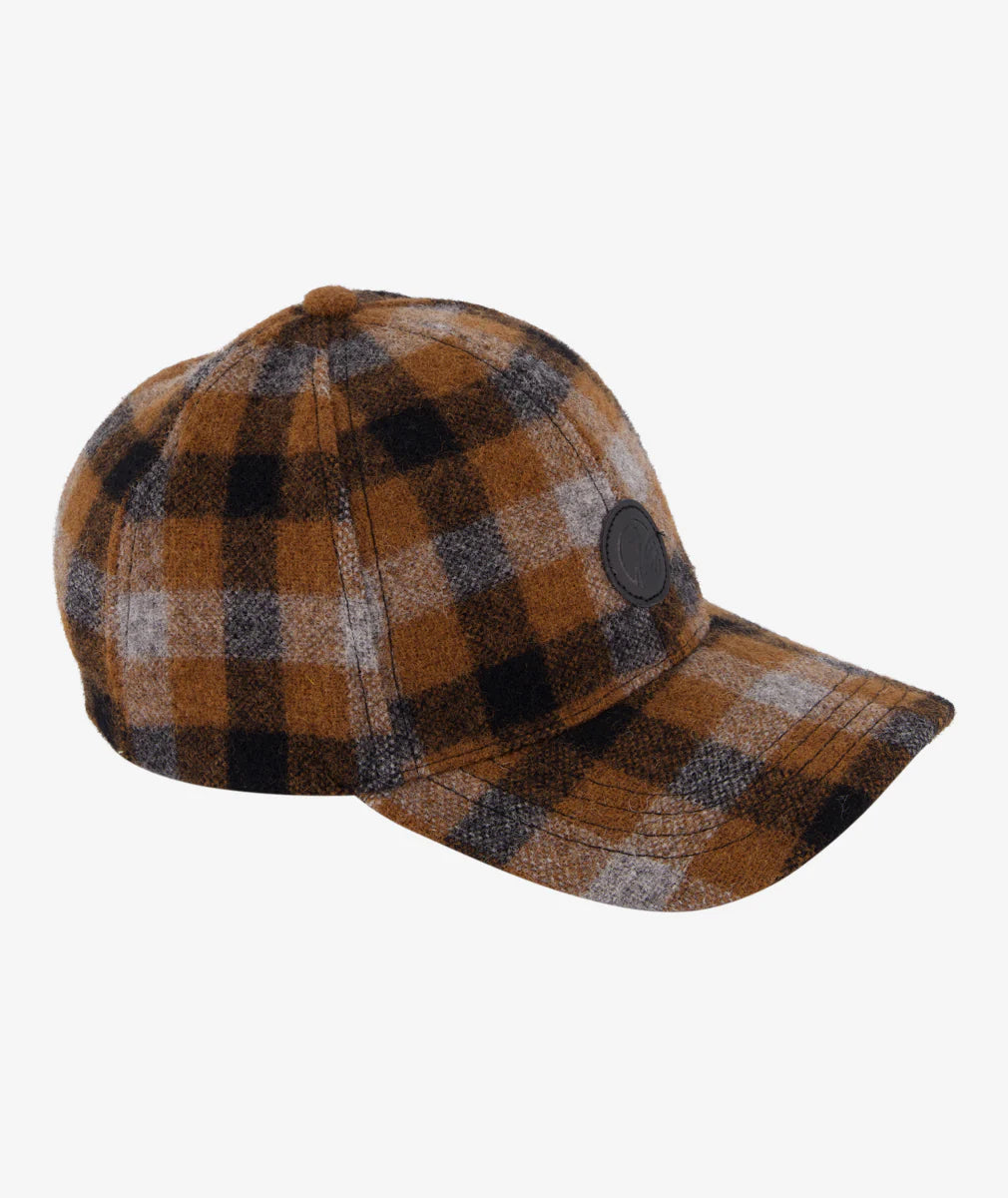 The Swanni Wool Baseball Cap in Teddington Check