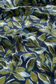 New Everyday Circle Scarf - Tonal Leaves Maritime