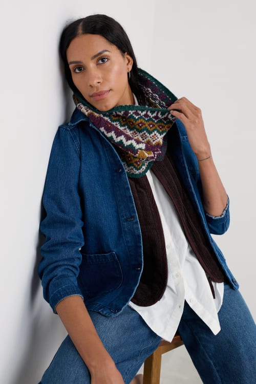 Seasalt Weatherhill Snood in Modernist Dark Wreckage