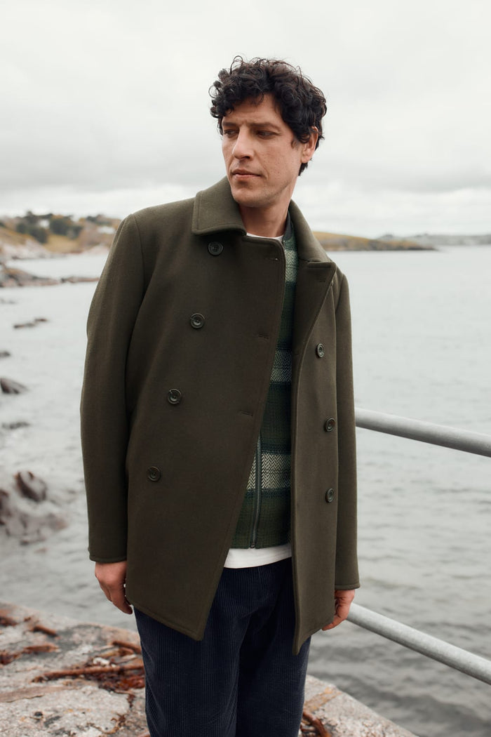 Seasalt Men's Channel Coat in Woodland