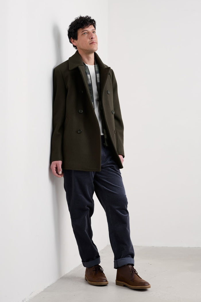 Seasalt Men's Channel Coat in Woodland
