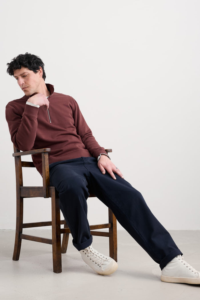 Seasalt Mens Wood Moss Sweatshirt in Rye