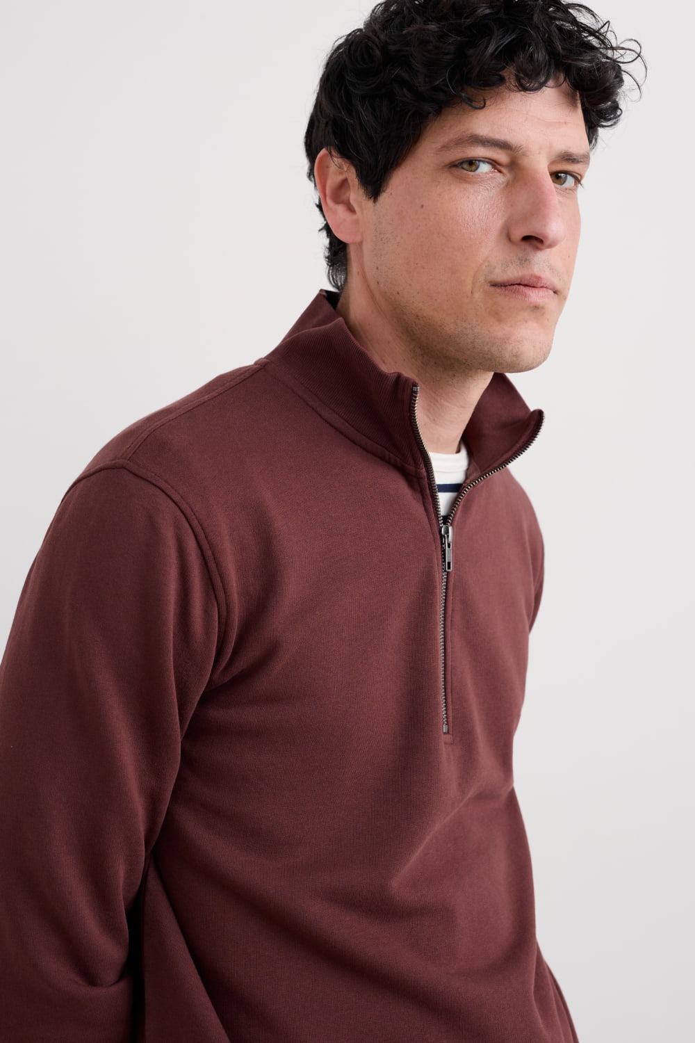 Seasalt Mens Wood Moss Sweatshirt in Rye