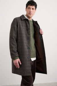 Seasalt Men's Roskorwell Overcoat in Cadan Pepper
