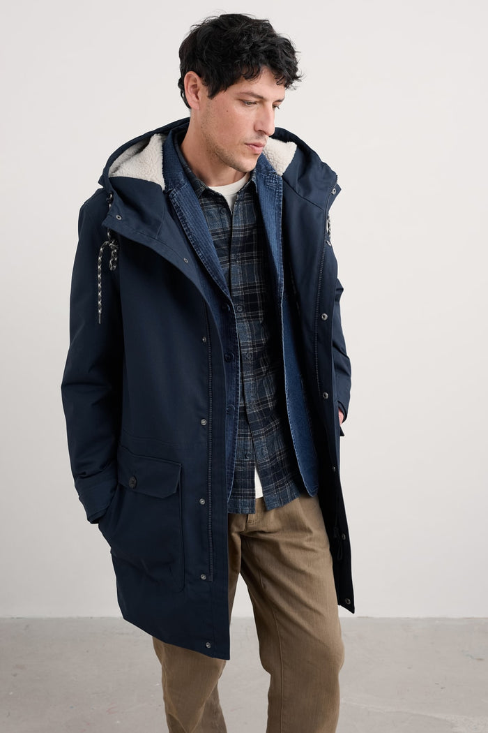 Seasalt Men's Men's Tidesman Waterproof Coat in Maritime