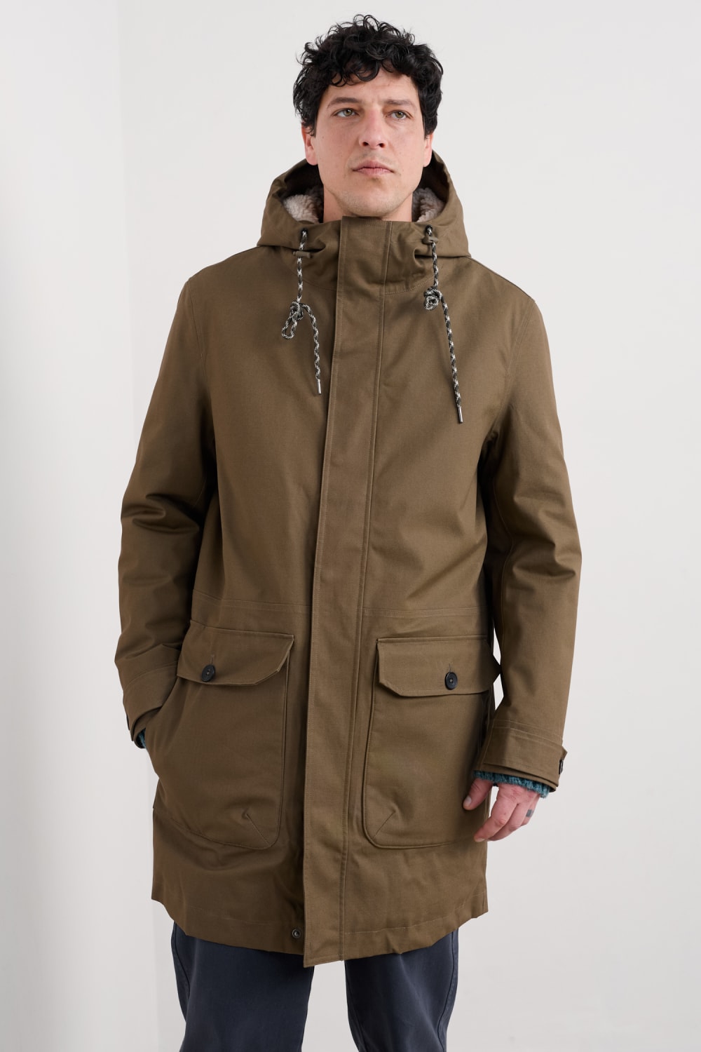 Seasalt Men's Men's Tidesman Waterproof Coat in Riverbed