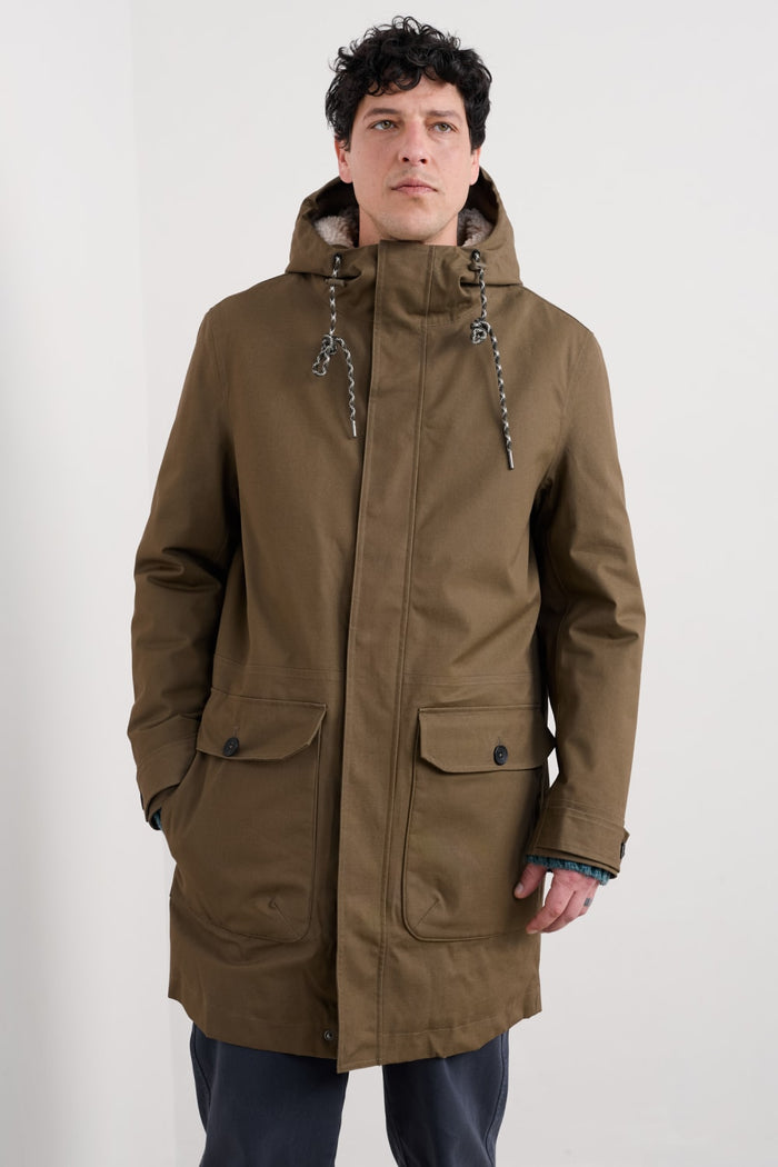 Seasalt Men's Men's Tidesman Waterproof Coat in Riverbed