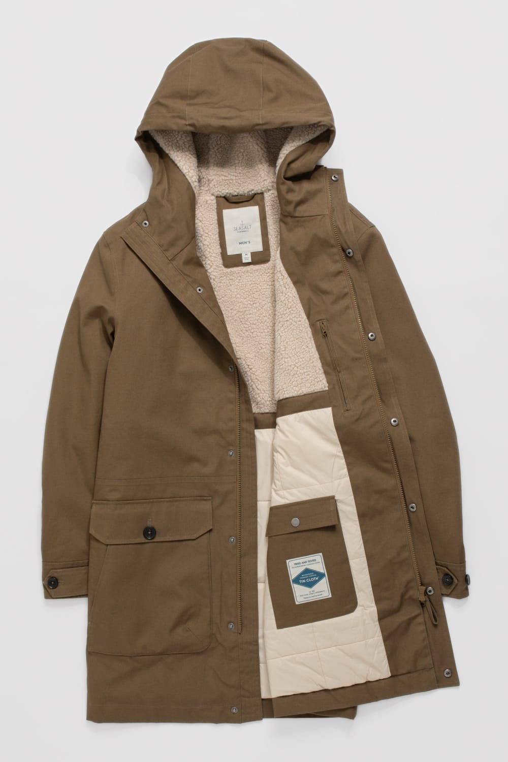 Seasalt Men's Men's Tidesman Waterproof Coat in Riverbed