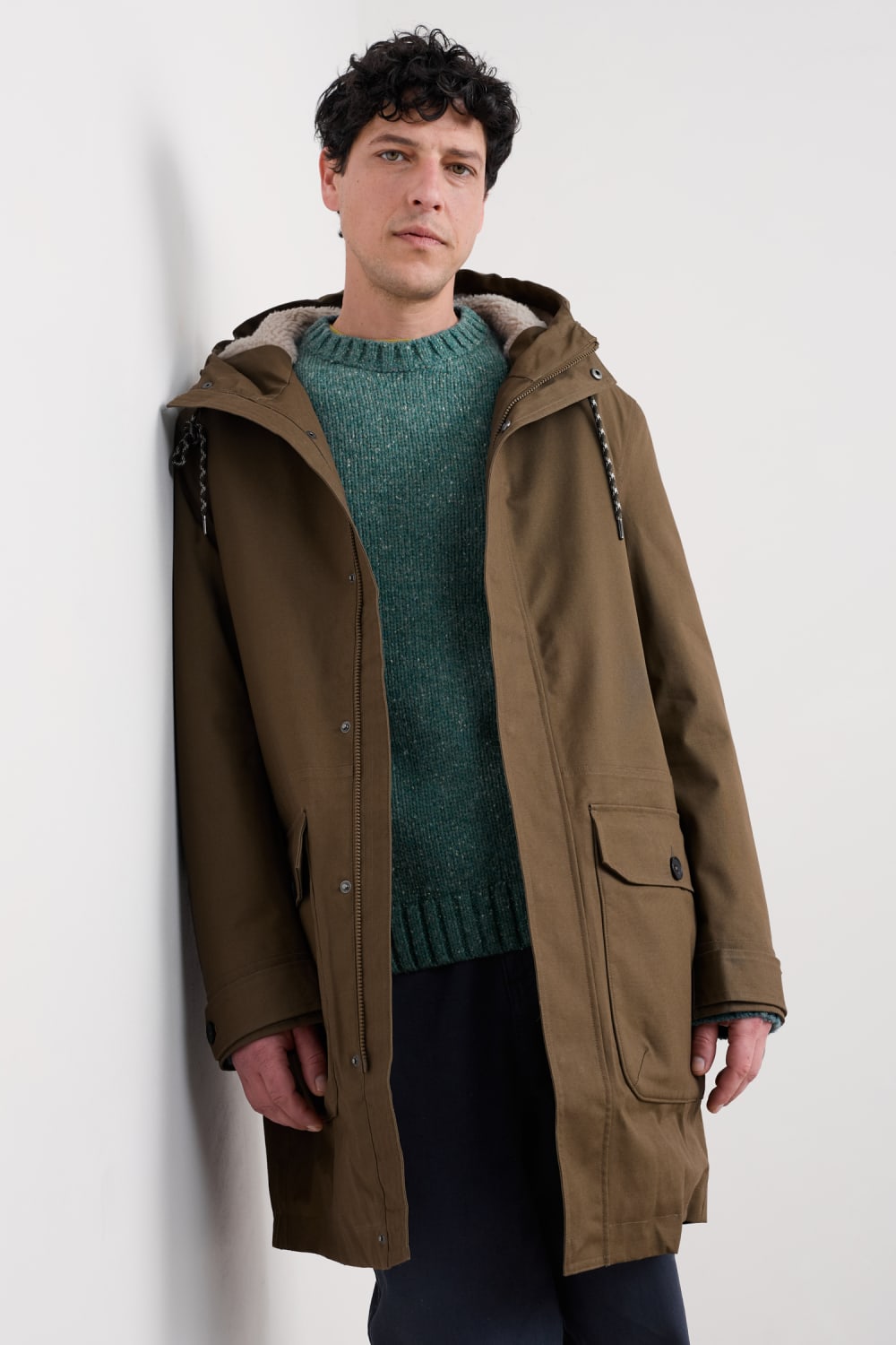 Seasalt Men's Men's Tidesman Waterproof Coat in Riverbed