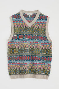 Seasalt Men's Kitto Vest in Twigs Kingfisher