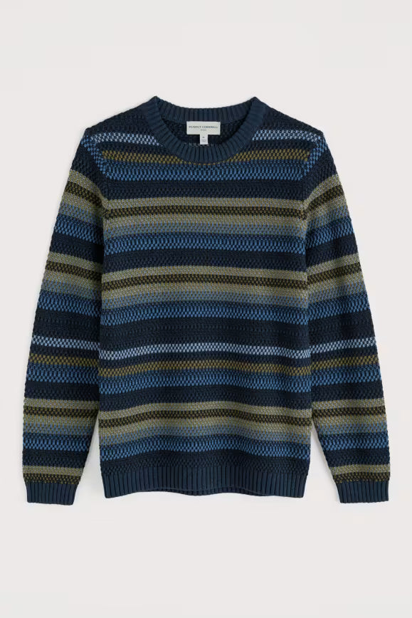 Seasalt Men's Tynwen Striped Jumper in Auryn Multi