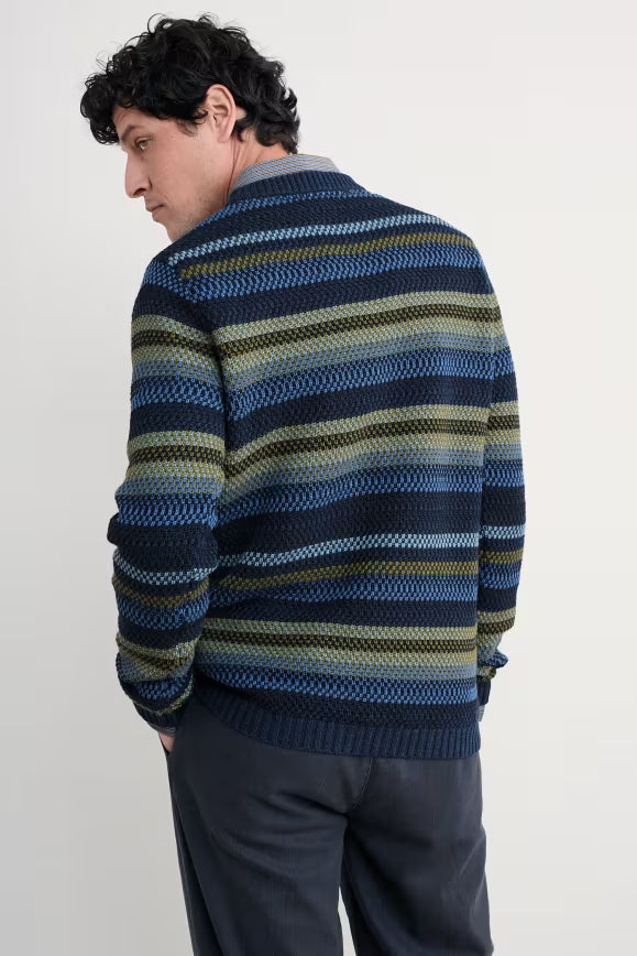 Seasalt Men's Tynwen Striped Jumper in Auryn Multi