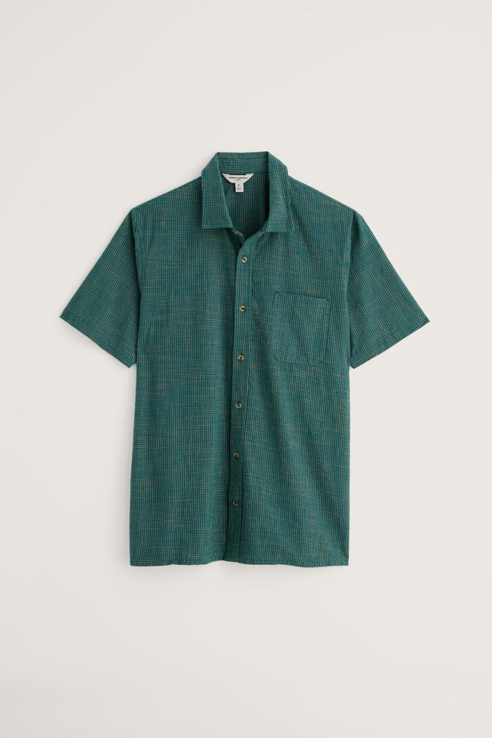 Men's Keneder Short Sleeve Shirt in Pendarves Atlantic
