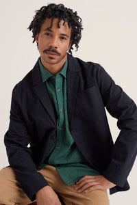 Men's Keneder Short Sleeve Shirt in Pendarves Atlantic