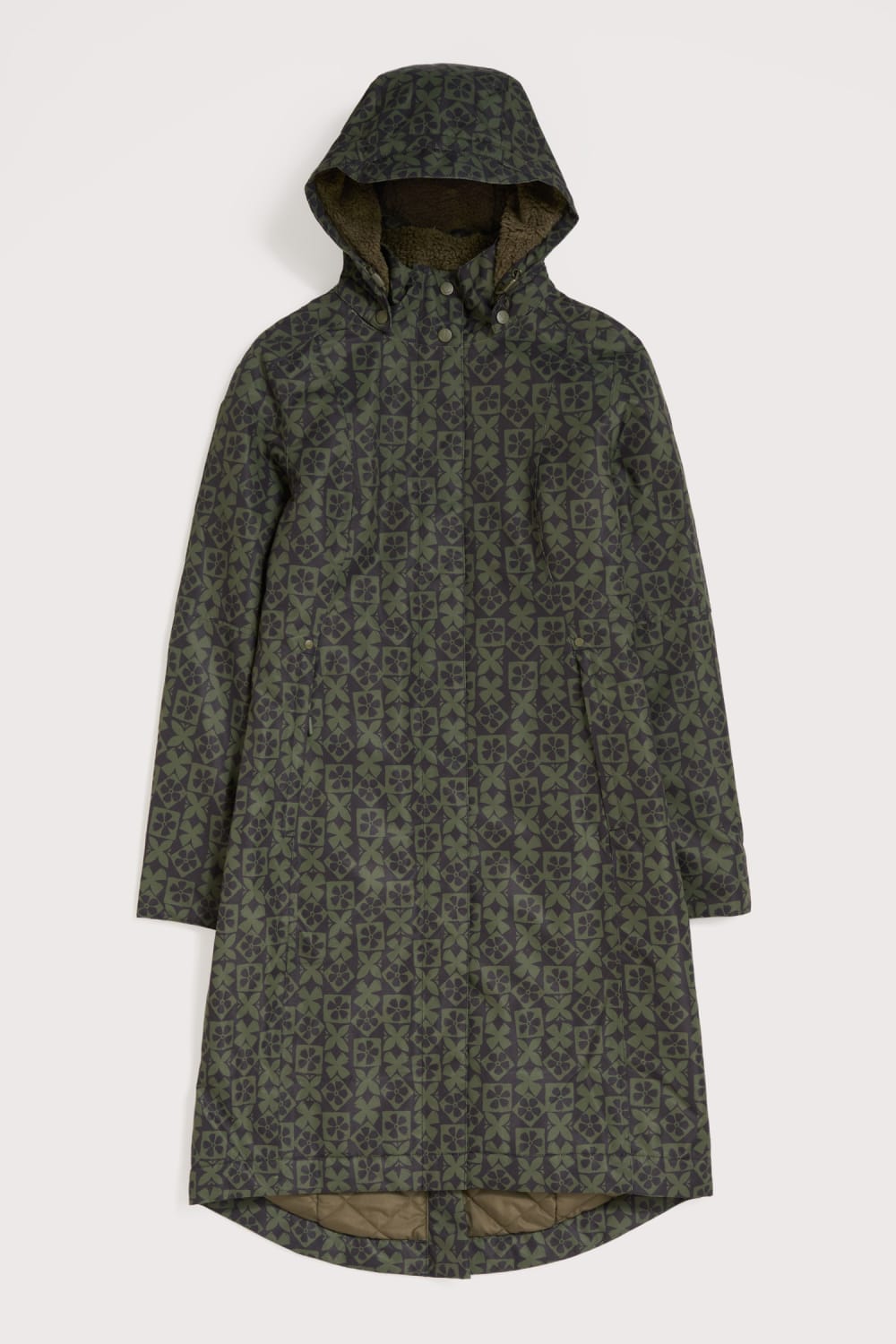 Janelle Waterproof Coat in Clay Stamp Highland