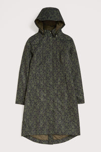 Janelle Waterproof Coat in Clay Stamp Highland